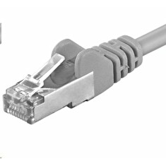 Premiumcord Patch kabel Cat5E S-FTP, AWG 26/7, délka 30m, šedá