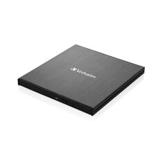 VERBATIM externí mechanika Ultra HD 4K Blu-ray External Slimline Writer (USB 3.1, USB-C) + zdarma 25GB médium