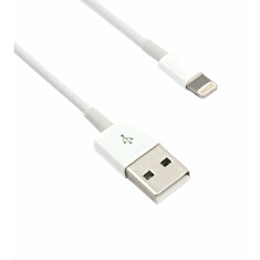 C-TECH Kabel USB 2.0 Lightning (IP5 a vyšší) nabíjecí a synchronizační kabel, 2m, bílý