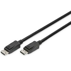 Cable DisplayPort 8K 30Hz UHD Typ DP/DP M/M with interlock black 2m