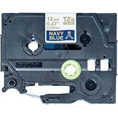 Páska Brother tape 12mm Gold/Navy-blue ribbon