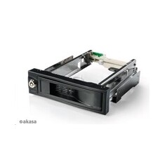 AKASA HDD box Lokstor M52, 1x 3.5" SATA HDD do 5.25" interní pozice, černá