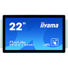 iiyama ProLite TF2215MC-B2 - LED monitor - 22" (21.5" zobrazitelný) - open frame - dotykový displej - 1920 x 1080 Full HD (1080p) @ 60 Hz - IPS - 350 cd/m2 - 1000:1 - 14 ms - HDMI, VGA, DisplayPort - černá