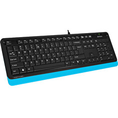 A4tech FK10 FSTYLER , klávesnice, CZ/US, USB, voděodolná, modrá barva