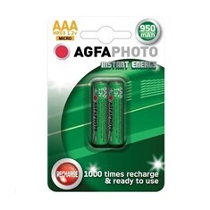 AgfaPhoto přednabitá baterie AAA, 950mAh, 2ks