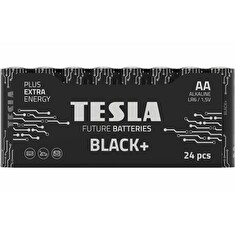 Tesla AA BLACK+ alkalická, 24 ks fólie (LR06, tužková)