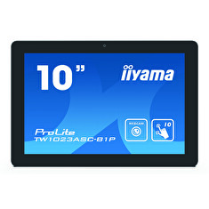 iiyama ProLite TW1023ASC-B1P - LED monitor - 10.1" - stacionární - dotykový displej - 1280 x 800 - IPS - 450 cd/m2 - 1000:1 - 25 ms - reproduktory - černá, matná