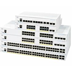 Cisco Business 350 Series 350-8FP-2G - Přepínač - L3 - řízený - 8 x 10/100/1000 (PoE+) + 2 x kombinovaný Gigabit Ethernet/Gigabit SFP - Lze montovat do rozvaděče - PoE+ (120 W)