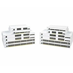 Cisco Business 350 Series CBS350-8P-2G - Přepínač - L3 - řízený - 8 x 10/100/1000 (PoE+) + 2 x kombinace SFP - Lze montovat do rozvaděče - PoE+ (67 W)