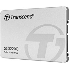 TRANSCEND SSD220Q 2TB SSD disk 2.5'' SATA III 6Gb/s, QLC, Aluminium casing, 550MB/s R, 500MB/s W, stříbrný