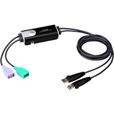 ATEN 2-Portový USB Bezokrajový kabelový KVM přepínač