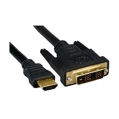 PREMIUMCORD Kabel HDMI - DVI-D 1m (M/M, zlacené kontakty, stíněný)