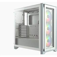 Corsair PC skříň iCUE 4000X RGB Tempered Glass Mid-Tower White