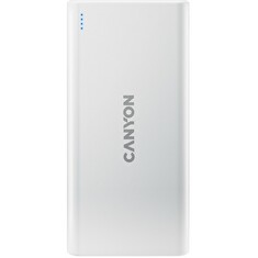 CANYON powerbanka PB-106W,10000mAh Li-poly,Input 5V/2A (Micro-USB/USB-C),Output 5V/2.1A (2xUSB-A),bílá
