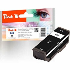 PEACH kompatibilní cartridge Epson T3331, No 33, black, 7,6 ml