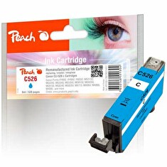 PEACH kompatibilní cartridge Canon CLI-526C, Cyan, 9 ml
