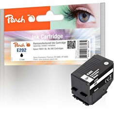 PEACH kompatibilní cartridge Epson No 202, T02E1, black, 7,1 ml