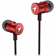 Genius HS-M316 /sluchátka s mikrofonem/ 3,5mm jack - 4 pin/ červená