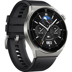Huawei Watch GT 3 Pro/46mm/Silver/Elegant Band/Black