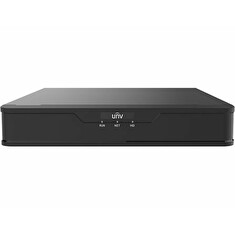 UNIVIEW NVR, 8 PoE (Max 108W) +2 kanály, (10 nahrávání), H.265, 1x HDD, max 8MP, propustnost (in/out) 64/48 Mbps, videov