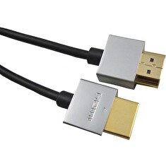 PremiumCord Slim HDMI 2.0 High Speed + Ethernet kabel, zlacené konektory, 2m