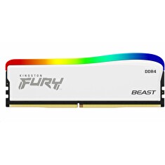 Kingston FURY Beast White DDR4 16GB (Kit 2x8GB) 3600MT/s DIMM CL17 RGB SE