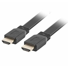 LANBERG HDMI M/M 2.0 kabel 5M 4K černý plochý