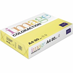Image Coloraction kancelářský papír A4/80g, Canary - středně žlutá (CY39), 500 listů