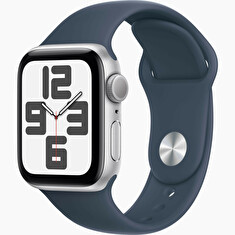 Apple Watch SE/40mm/Silver/Sport Band/Storm Blue/-S/M