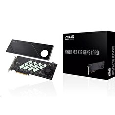 ASUS Hyper M.2 x16 Gen5 Card (PCIe 5.0/4.0) - rozširujúca karta pre 4x M.2 SSD