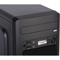 EVOLVEO M2, case mATX, 2x USB2.0 / 1x USB3.0 / 2x 120mm LED / 1x 140mm/ černý