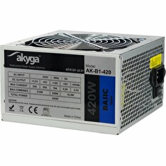 Akyga ATX Zdroj 420W Basic ventiláror 120mm P4 3xSATA