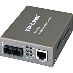 TP-Link MC110CS [Média konvertor sítě Fast Ethernet, pro SM vlákna, 1310nm, konektor SC s broušením UPC, dosah do 20km]