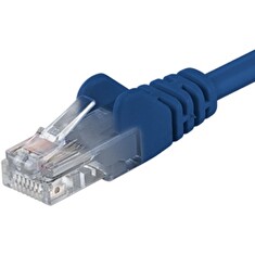PREMIUMCORD Patch kabel UTP RJ45-RJ45 CAT5e 3m modrá