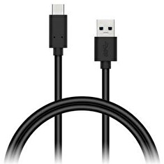CONNECT IT Wirez USB C (Type C) - USB, tok proudu až 3A !,černý, 0,5 m