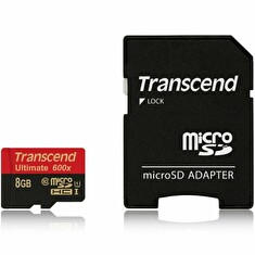 Transcend Paměťová karta Micro SDHC 8GB Class 10 UHS-I 600x (čtení až 90MB/s)