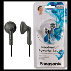 Panasonic stereo sluchátka RP-HV104E-K, 3,5 mm jack, černá