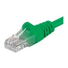 PremiumCord Patch kabel Cat6 UTP, délka 0.5m, zelená