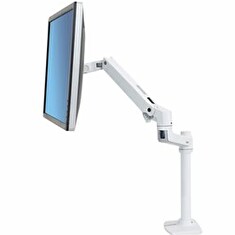 Ergotron LX Desk Mount Monitor Arm, Tall Pole - Mount (kloubové rameno) pro obrazovka - hliník, ocel - bílá - velikost obrazovky: až do 32" - upevnitelné na stůl