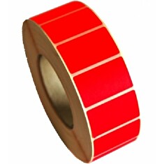 Etikety 100mm x 50mm, papír, D40/500ks, reflexní červené