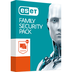 Antivirový program ESET Family Security Pack (ESD) - 3 + 3 zařízení - 1 rok