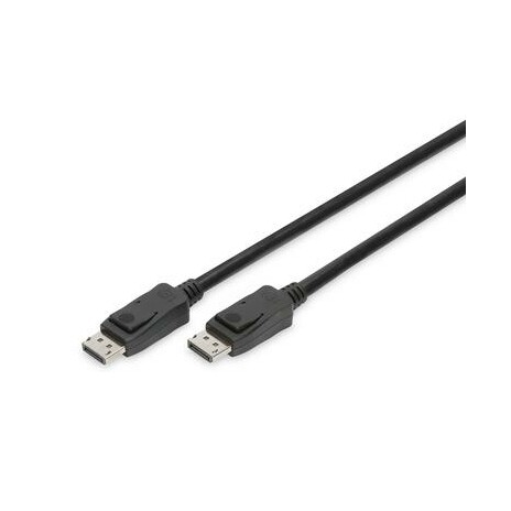 Cable DisplayPort 8K 30Hz UHD Typ DP/DP M/M with interlock black 1m