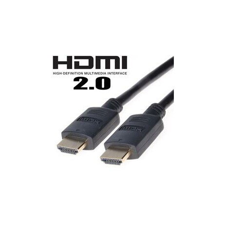 PremiumCord HDMI 2.0b High Speed + Ethernet kabel, zlacené konektory, 1,5m