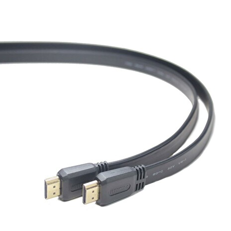 Gembird HDMI - HDMI V1.4 male-male plochý kabel (zlacené konektory) CU 1.8m