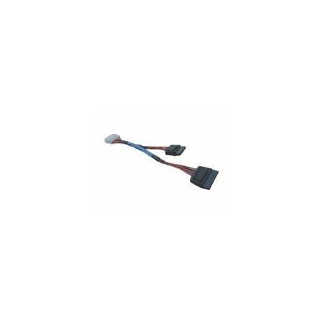 PremiumCord - Adaptér napájení - 15 pinů SATA napájení (M) do 4 pinové interní napájení (F)