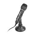 Natec Microphone Adder Black Mini Jack 3,5mm Low-Noise,omniderctional Microphone